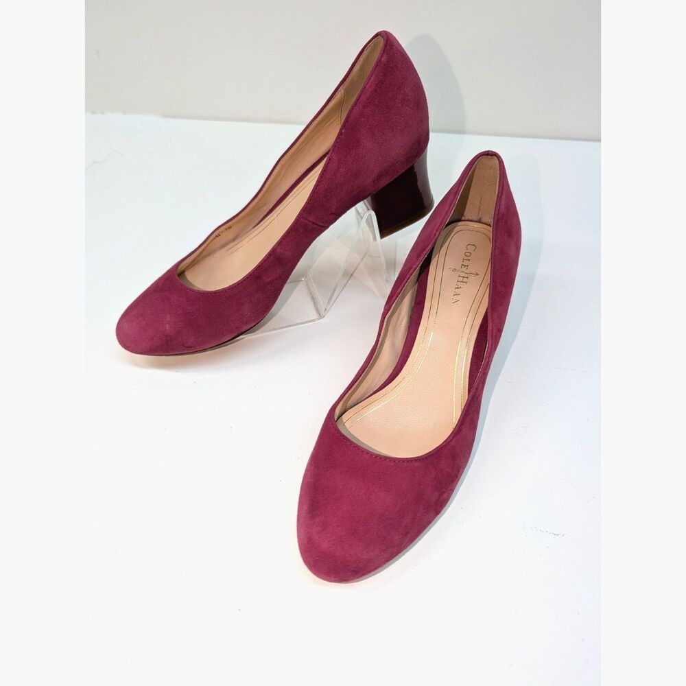 Cole Haan Magenta Suede Pumps, size 5B